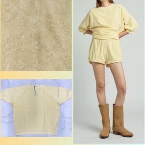 Ragdoll LA Super oversized short sleeve terry cloth sweatshirt